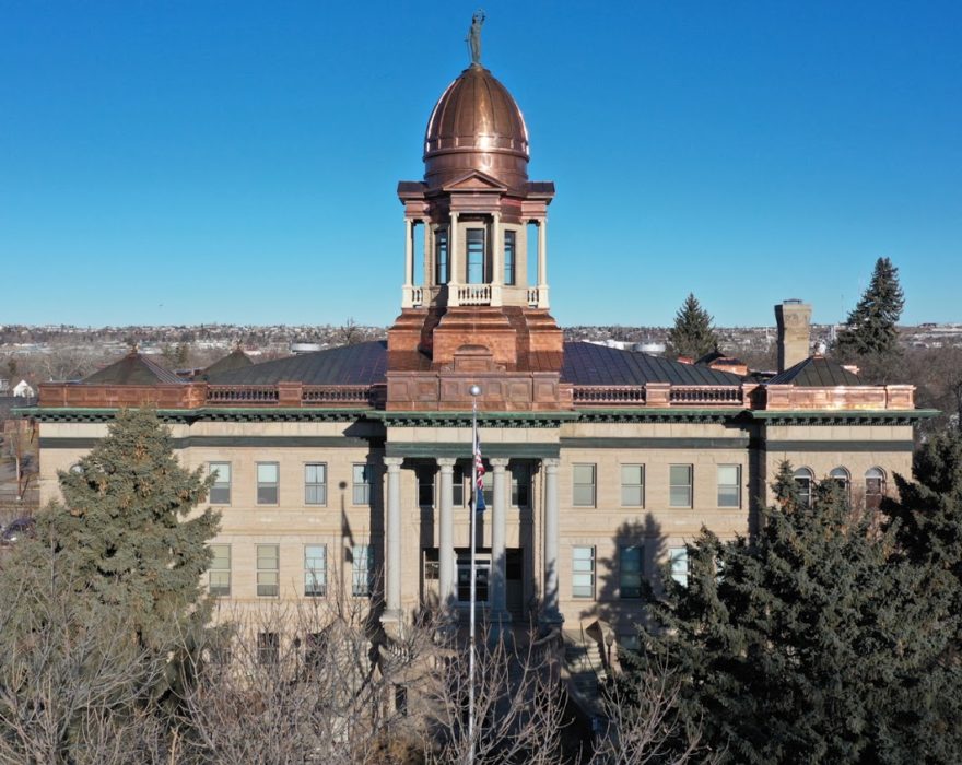 Exterior view of a local government building in Great Falls, MT