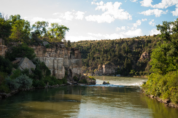 river in Great Falls, MT