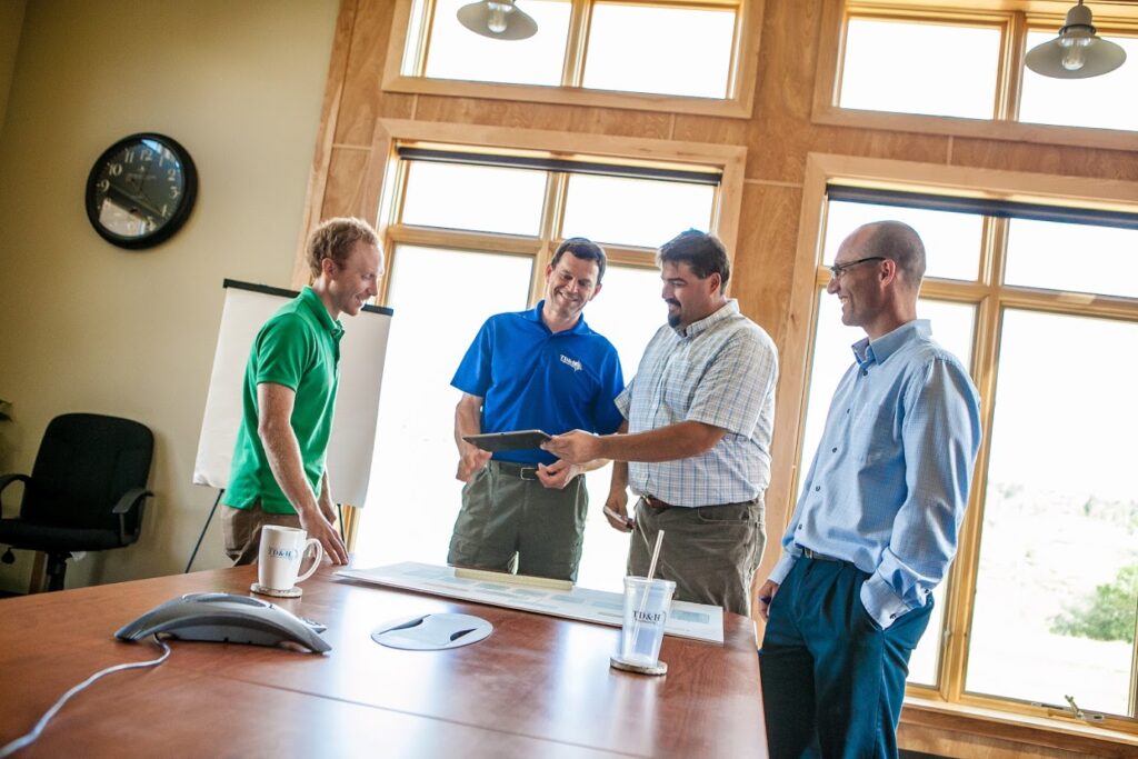 A group of workers in Great Falls, MT